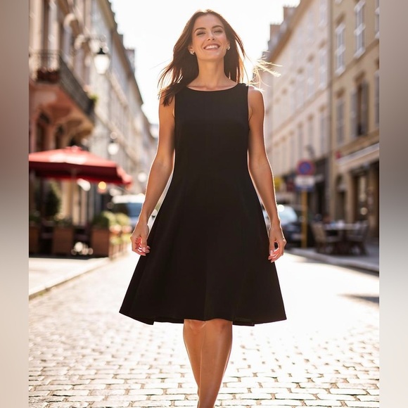 Tommy Hilfiger Dresses & Skirts - NWT Tommy Hilfiger Black A-Line Sleeveless Zip Front Dress 6